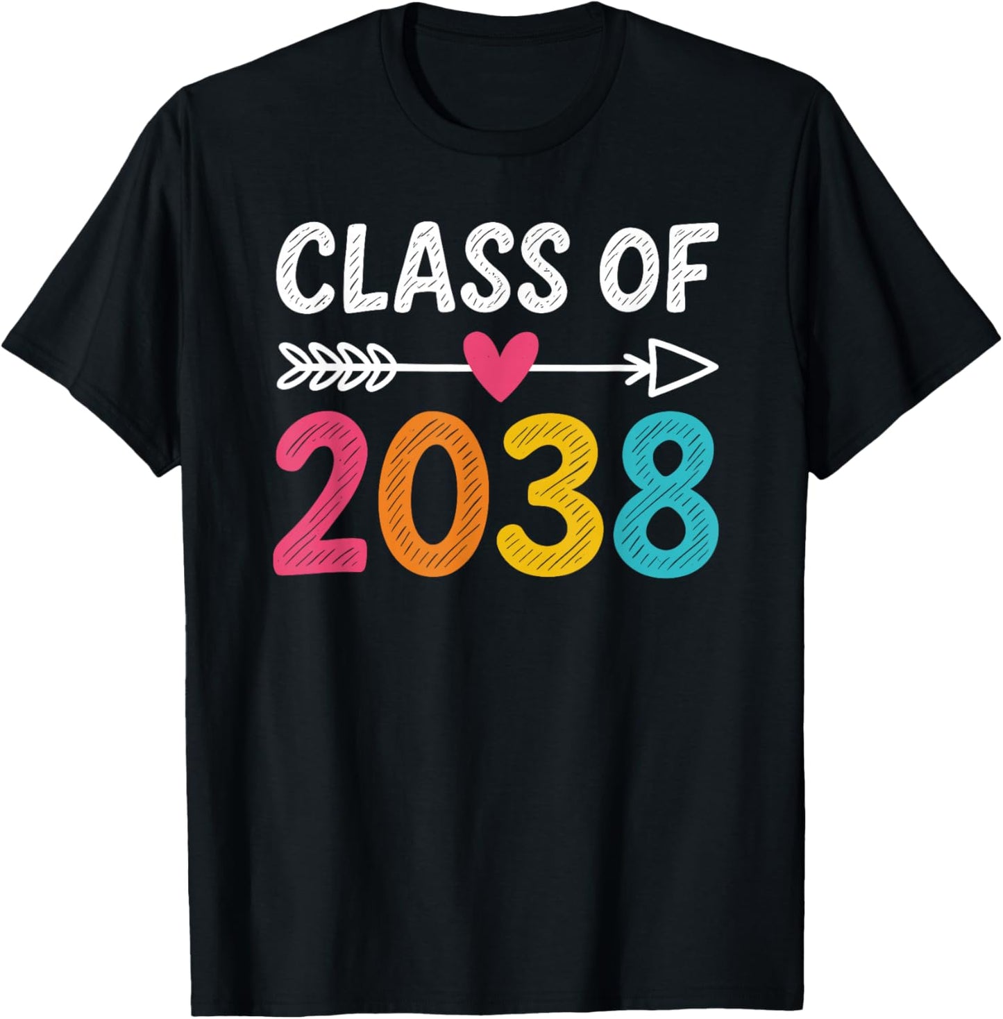 Class Of 2038 Kindergarten T-Shirt - T-Shirt | Black