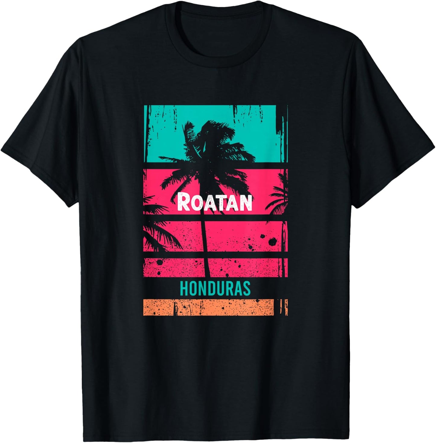 Roatan Souvenir - Honduras Reminder T-Shirt - T-Shirt | Black