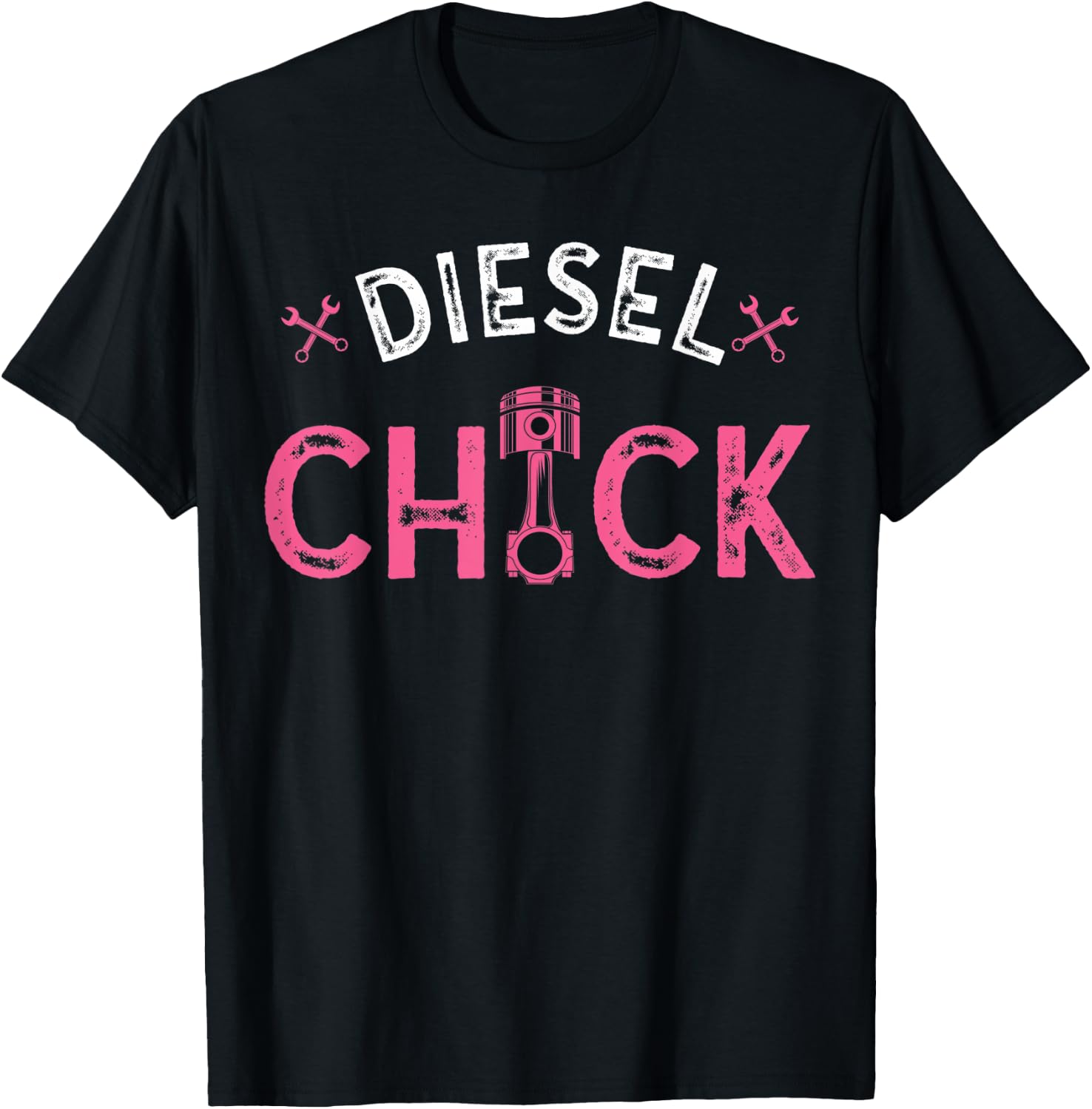Diesel Chick Funny Truck Mechanic Women's T-Shirt - T-Shirt | Black