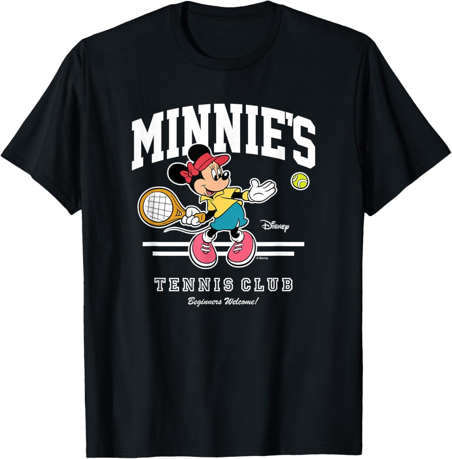 Disney - Minnie's Tennis Club T-Shirt - T-Shirt | Black