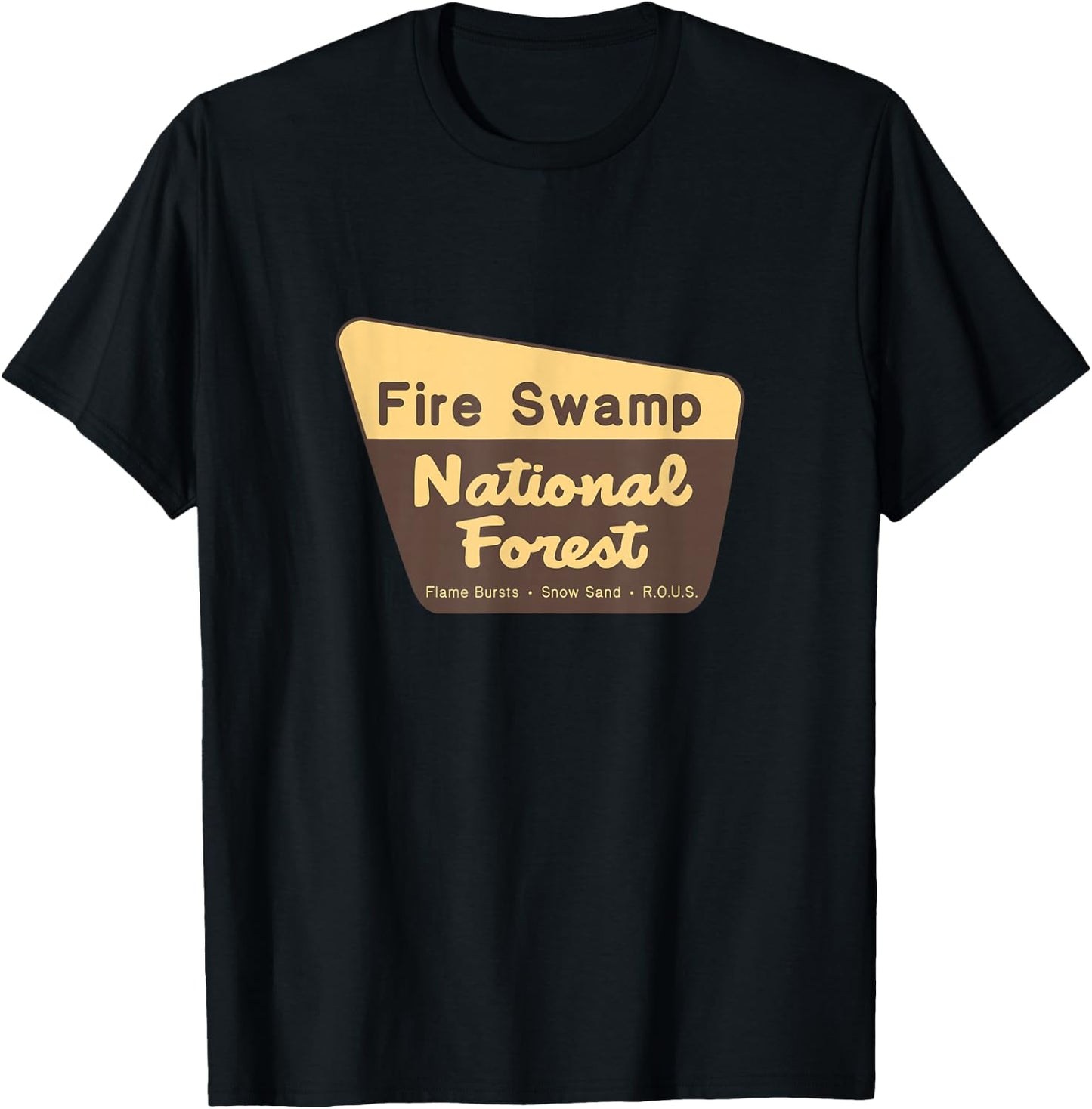 Fire Swamp National Forest [fictional] T-Shirt - T-Shirt | Black