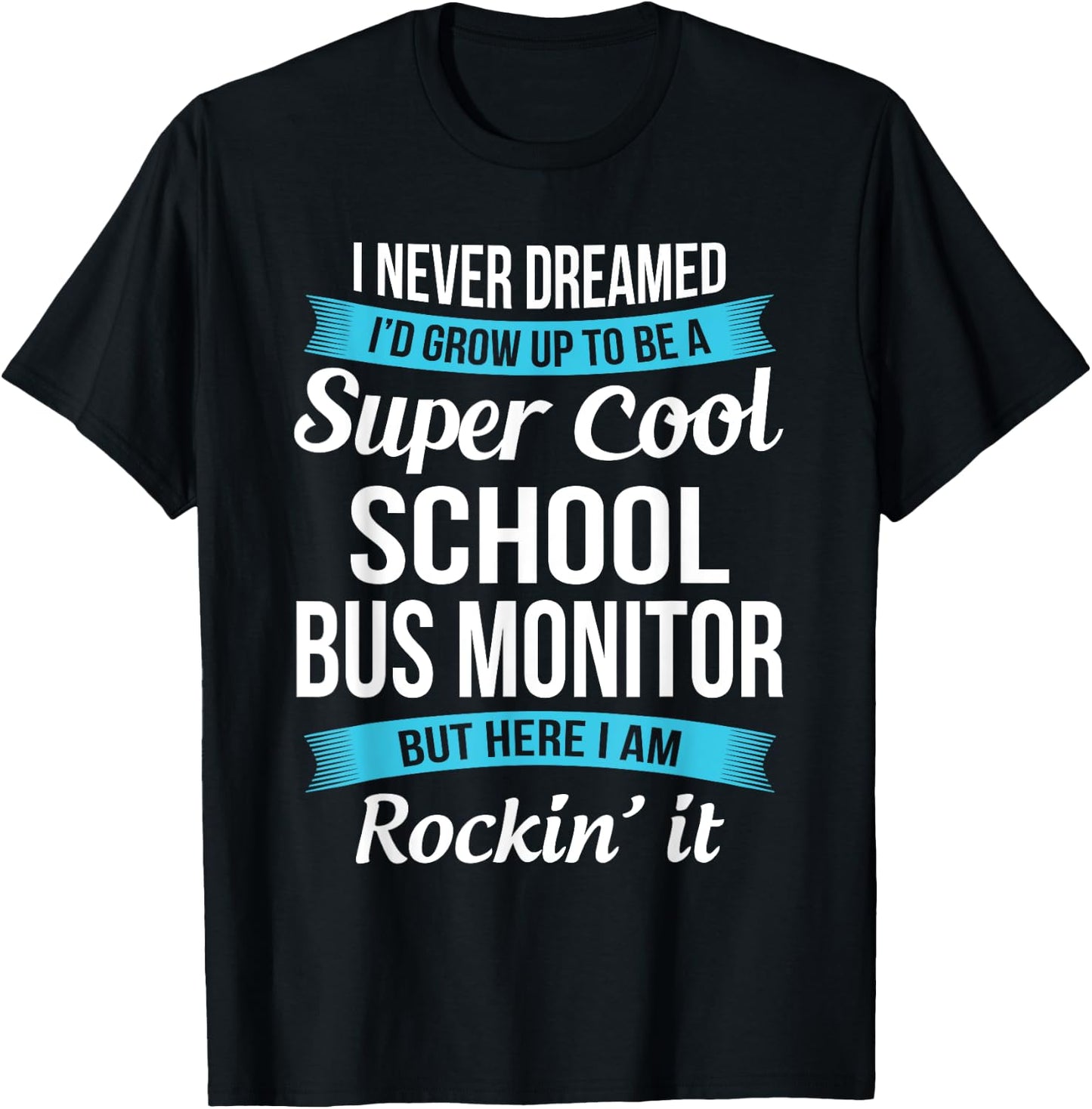 Funny School Bus Monitor Appreciation Gifts T-Shirt - T-Shirt | Black