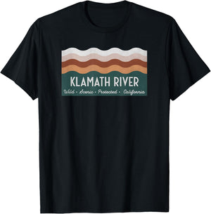 Wild Scenic Protected California - Klamath River T-Shirt - T-Shirt | Black
