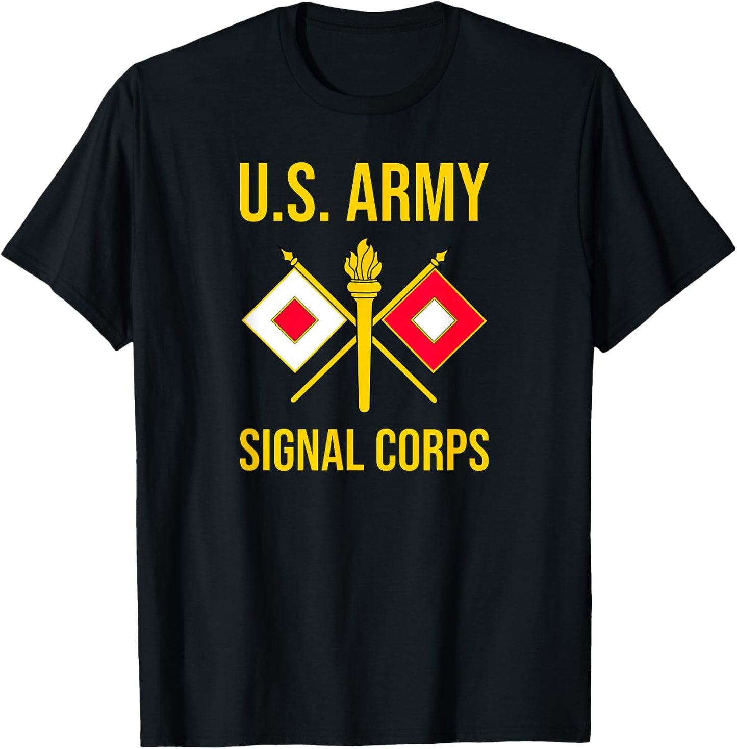 Army Signal Corps Branch USASC US T-Shirt - T-Shirt | Black
