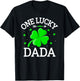 One Lucky Dada Matching St Patrick's Day T-Shirt - T-Shirt | Black