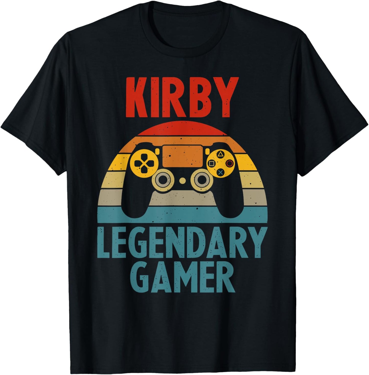 KIRBY Gift Name Personalized Funny Gaming Geek Birthday T-Shirt - T-Shirt | Black