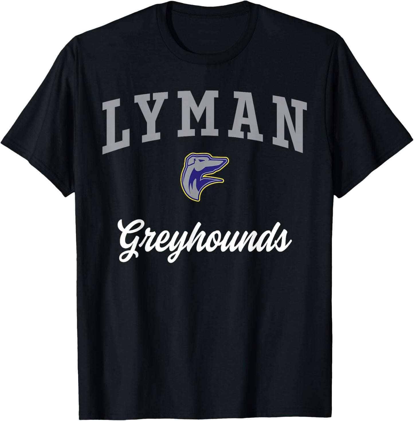 Lyman High School Greyhounds T-Shirt - T-Shirt | Black