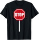 Stop Sign Costume Cosplay Halloween Kids Birthday T-Shirt - T-Shirt | Black