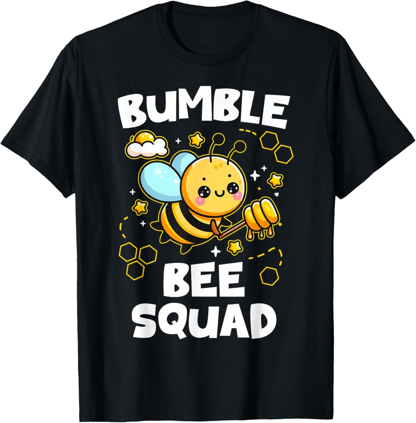 Bumble Bee Squad Honey Bumblebee Teacher Team Group T-Shirt - T-Shirt | Black