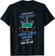 Never Thought I'd Be Wearing A Unicorn Shirt - Funny Gift T-Shirt - T-Shirt | Black