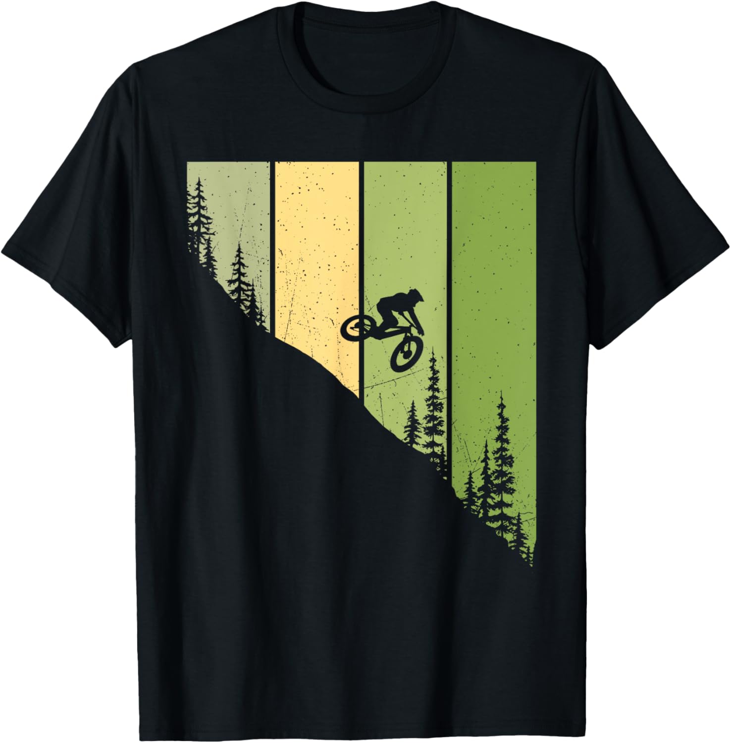 Downhill Rider MTB - Mountain Biking Bike Biker Riding T-Shirt - T-Shirt | Black