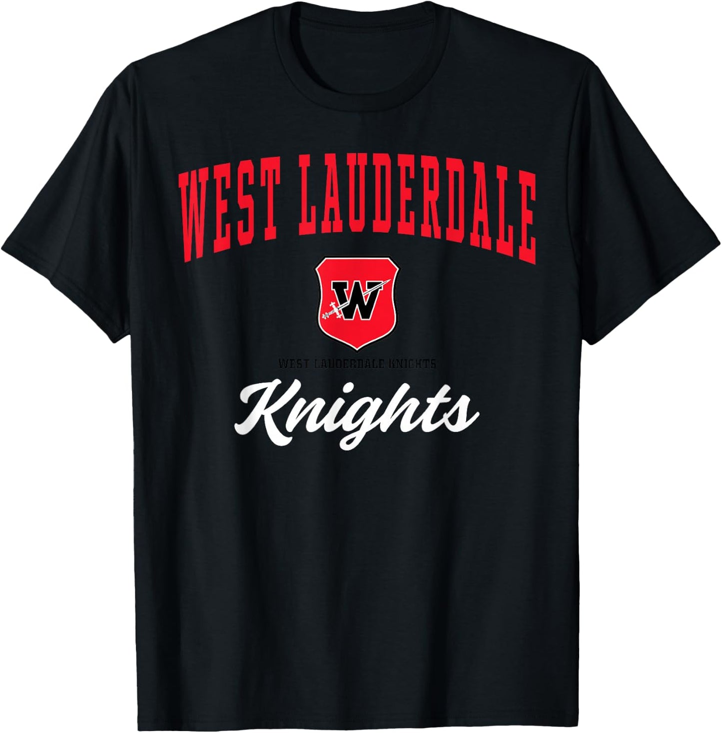 West Lauderdale High School Knights C3 T-Shirt - T-Shirt | Black