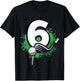 Kids 6th Birthday Boy Golf Player Golf 6 Years Old T-Shirt - T-Shirt | Black