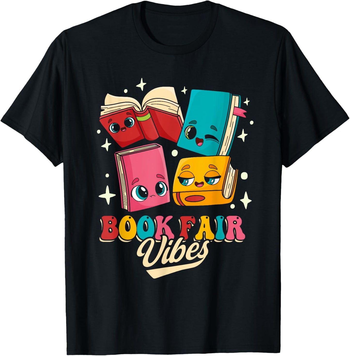 Book Fair Vibes T-Shirt - T-Shirt | Black