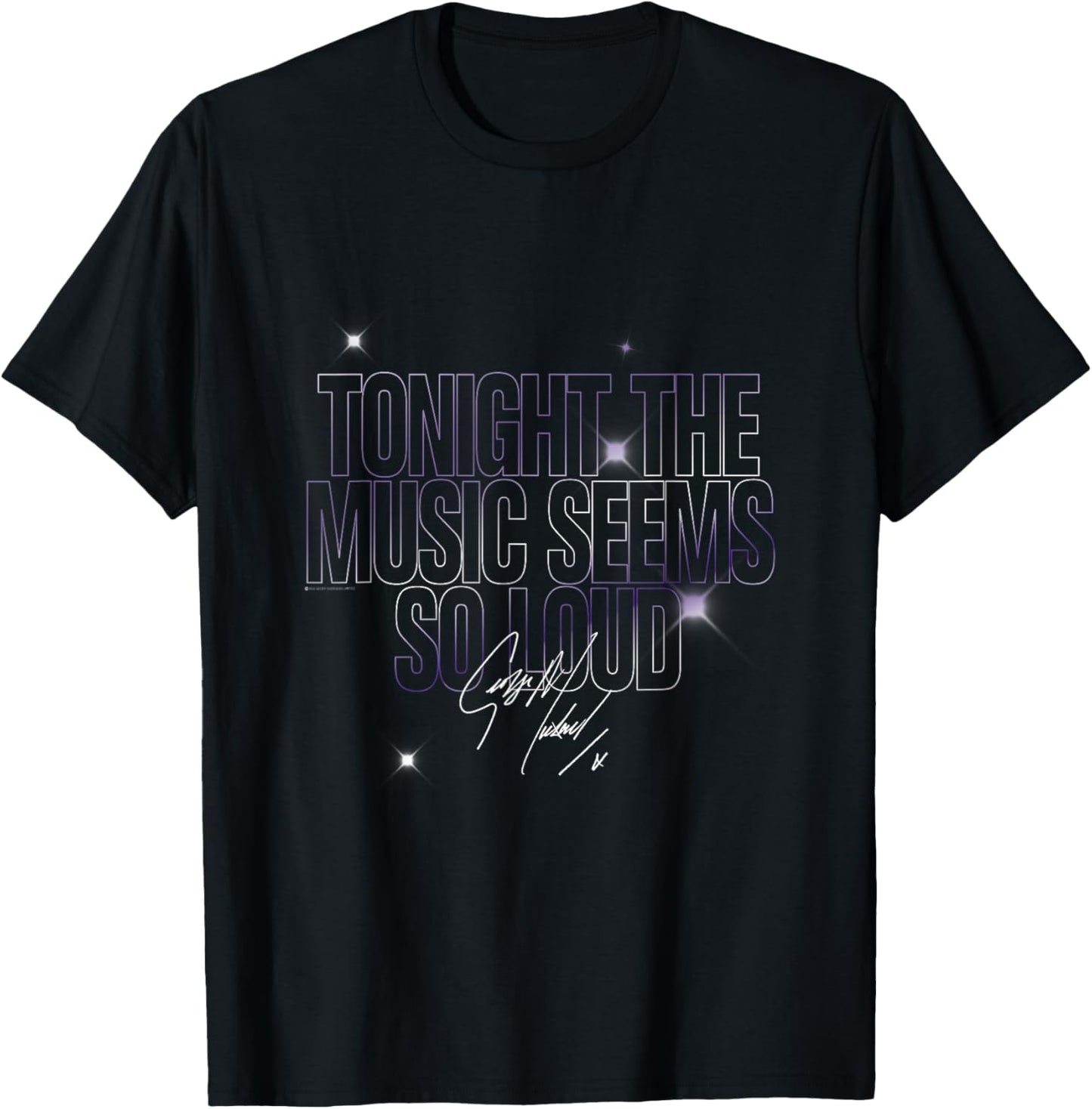 George Michael Tonight the Music Sparkled T-Shirt - T-Shirt | Black