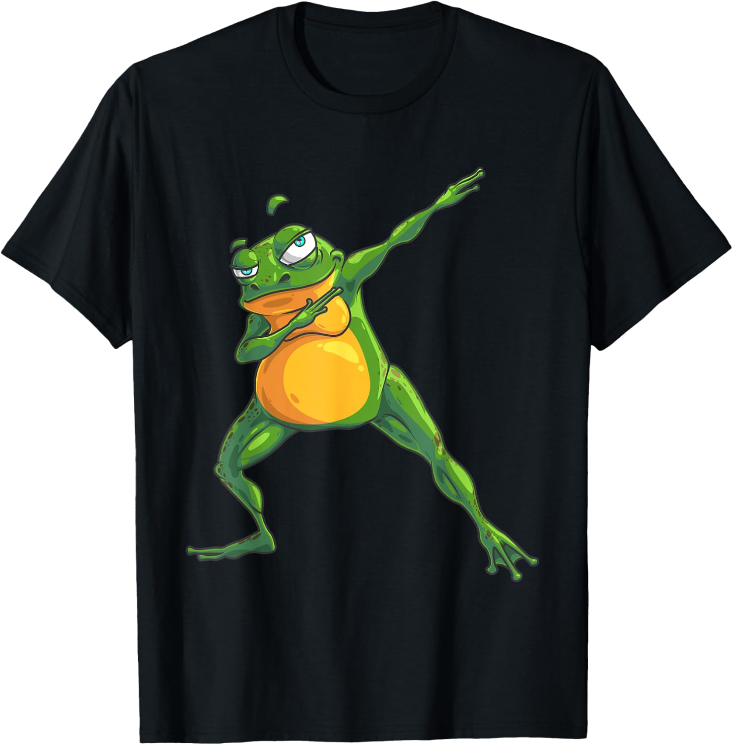 Cool Dabbing Frog | Funny Hip-hop Tadpole Dancing Lover Gift T-Shirt - T-Shirt | Black
