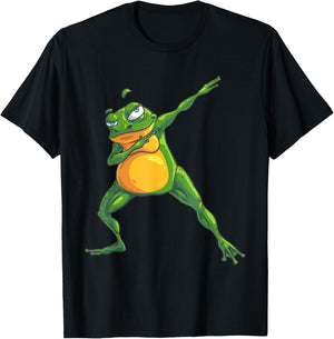 Cool Dabbing Frog | Funny Hip-hop Tadpole Dancing Lover Gift T-Shirt - T-Shirt | Black