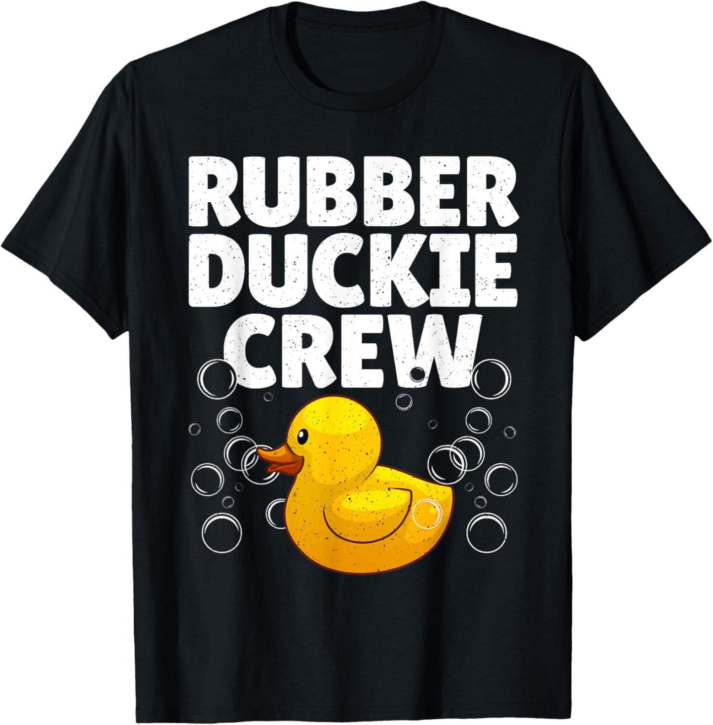 Best Rubber Duck Art Women Kids Rubber Duckie Crew T-Shirt - T-Shirt | Black