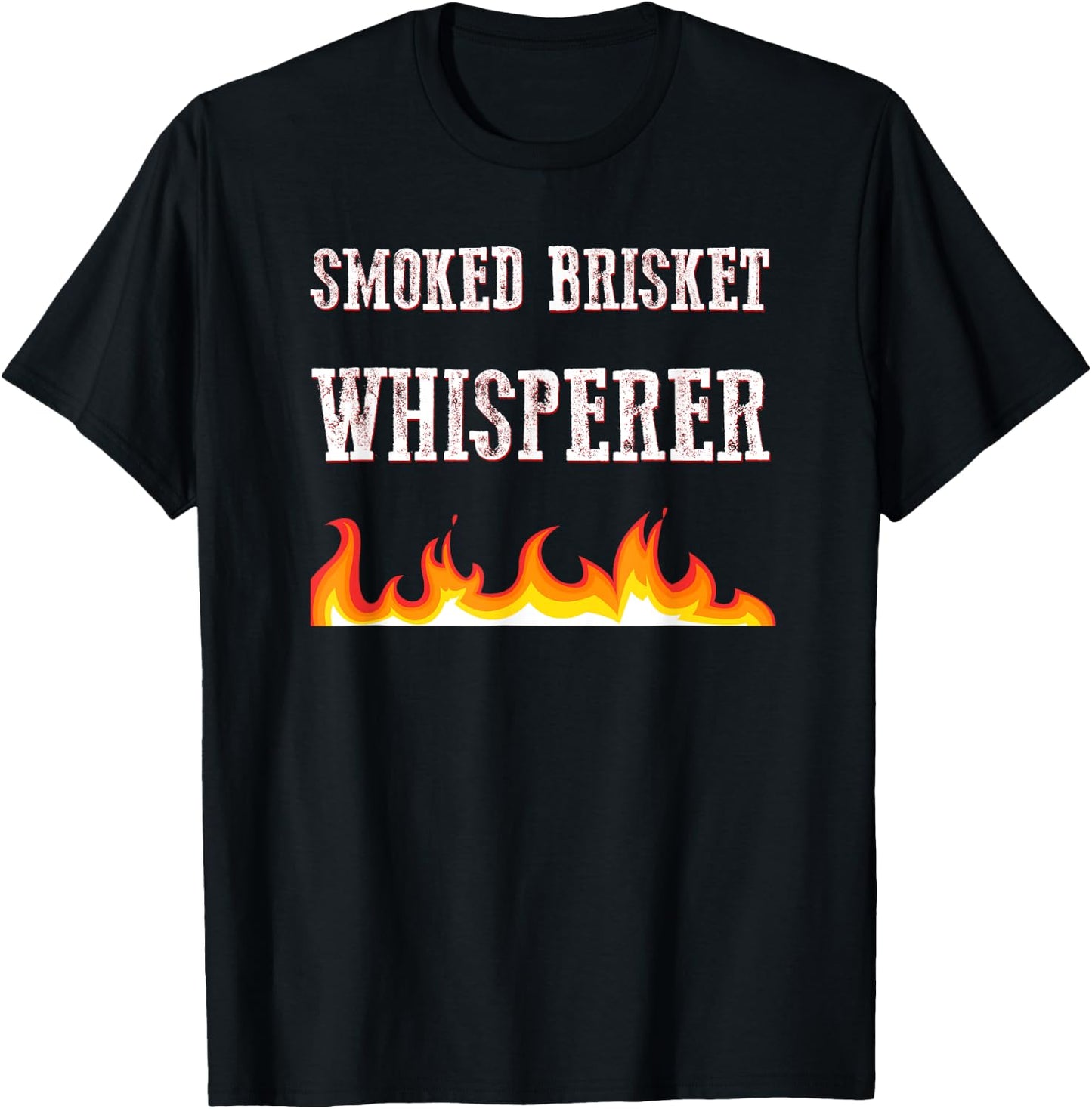 BBQ Theme - Smoked Brisket Whisperer - Smoking Meat Barbecue T-Shirt - T-Shirt | Black