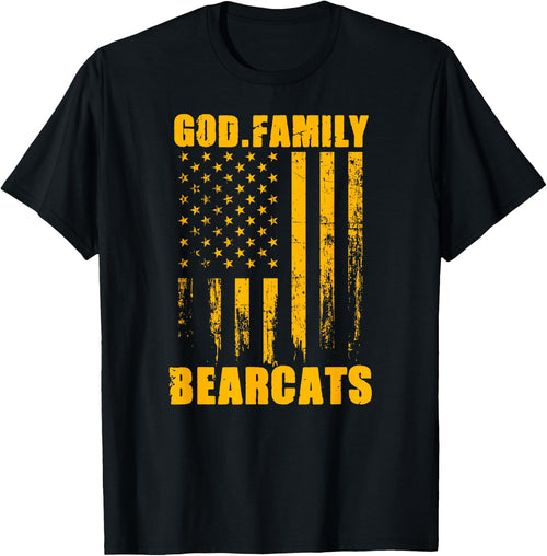 Whitesboro Bearcats God. Family. Vintage USA Flag