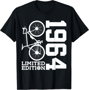 Cyclist 1964 Bike 62nd Birthday Racing Bike T-Shirt - T-Shirt | Black