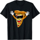 Funny Dancing Dab Pizza T-Shirt - T-Shirt | Black