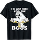 I'M JUST HERE FOR THE BOOZE SHIRT | Halloween | Ghost | Gift T-Shirt - T-Shirt | Black
