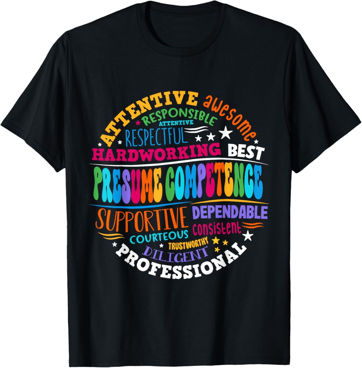 Presumed Competence Occupational Therapy Funny SpEd Teacher T-Shirt - T-Shirt | Black