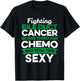 Funny Cancer Fighter Bile Duct Cancer Patient Chemo Therapy T-Shirt - T-Shirt | Black