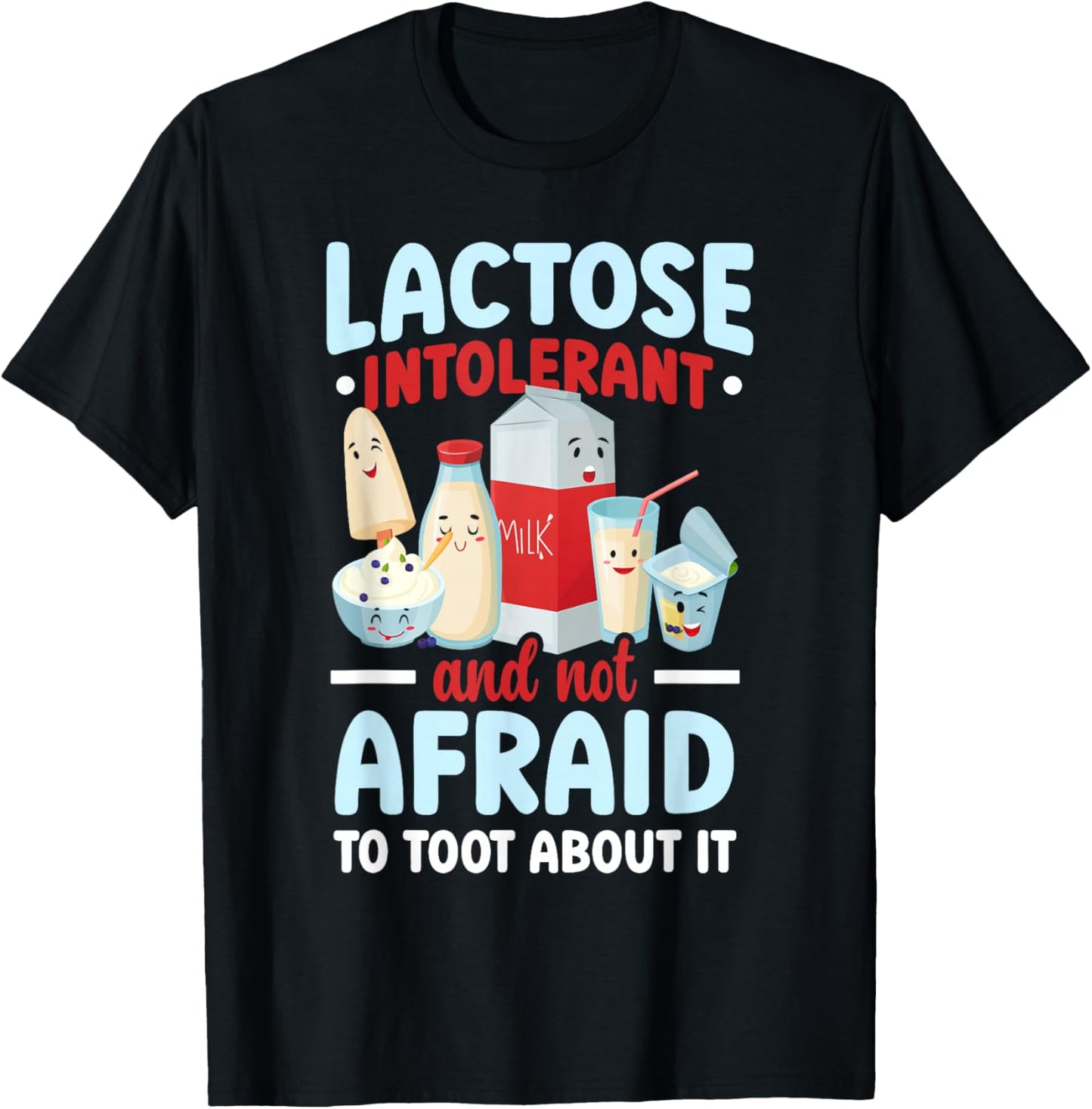 Milk Funny Lactose Intolerant Cheese T-Shirt - T-Shirt | Black