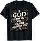 Romans 8:31 - Inspirational Christian Scripture Apparel T-Shirt - T-Shirt | Black