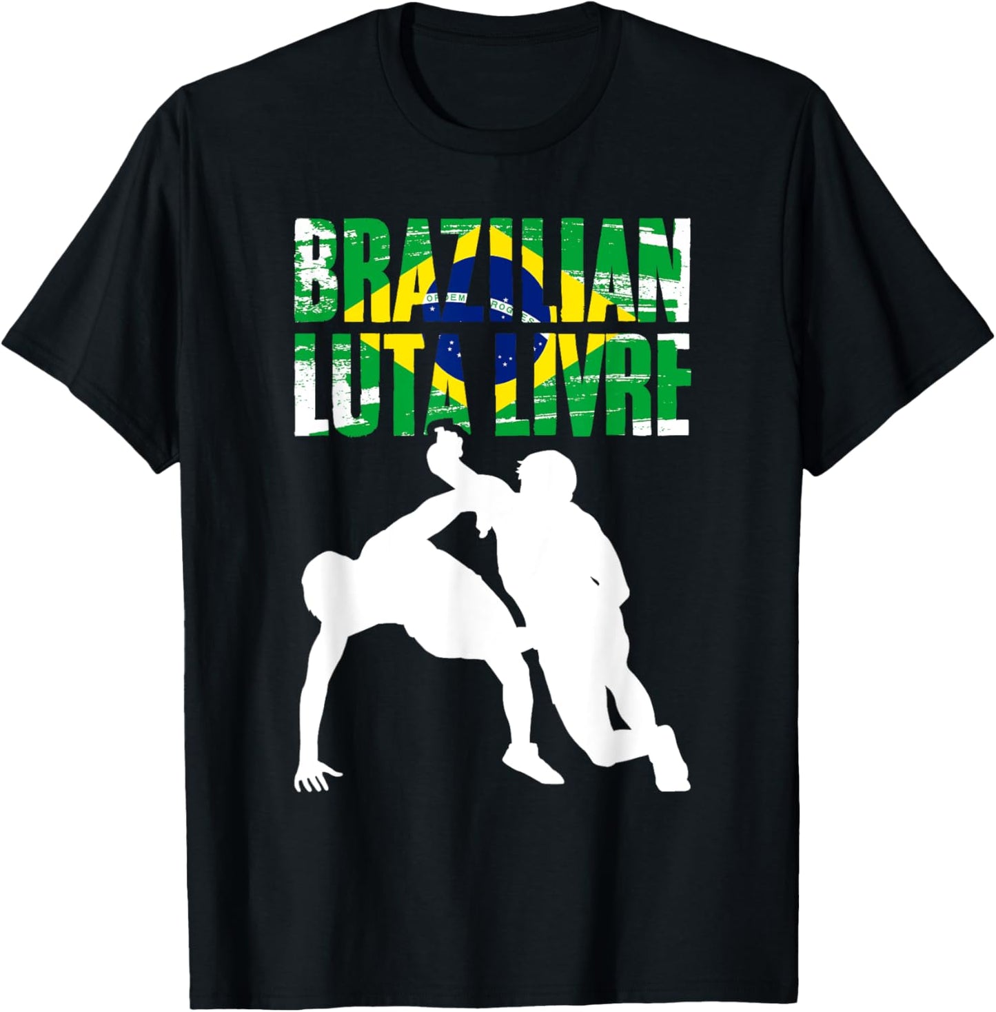 Luta Livre Awesome Brazilian Martial Arts Freestsyle Fighter T-Shirt - T-Shirt | Black
