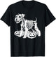 Miniature Schnauzer Skeleton Birthday Halloween T-Shirt - T-Shirt | Black