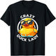 Crazy Duck Lady Cute Duck Mom Duck Owner Funny I Love Ducks T-Shirt - T-Shirt | Black