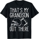 Grandson Football That's My Grandson Out There Football T-Shirt - T-Shirt | Black