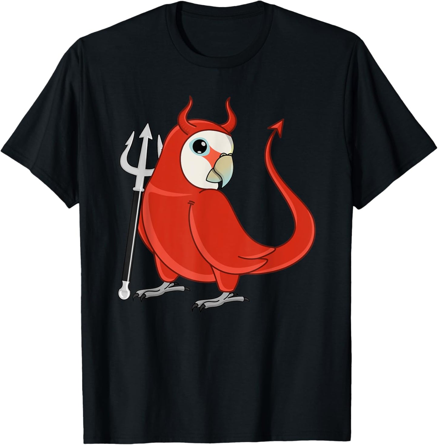 Scary Devil Costume Parrot I Goffins Cockatoo T-Shirt - T-Shirt | Black