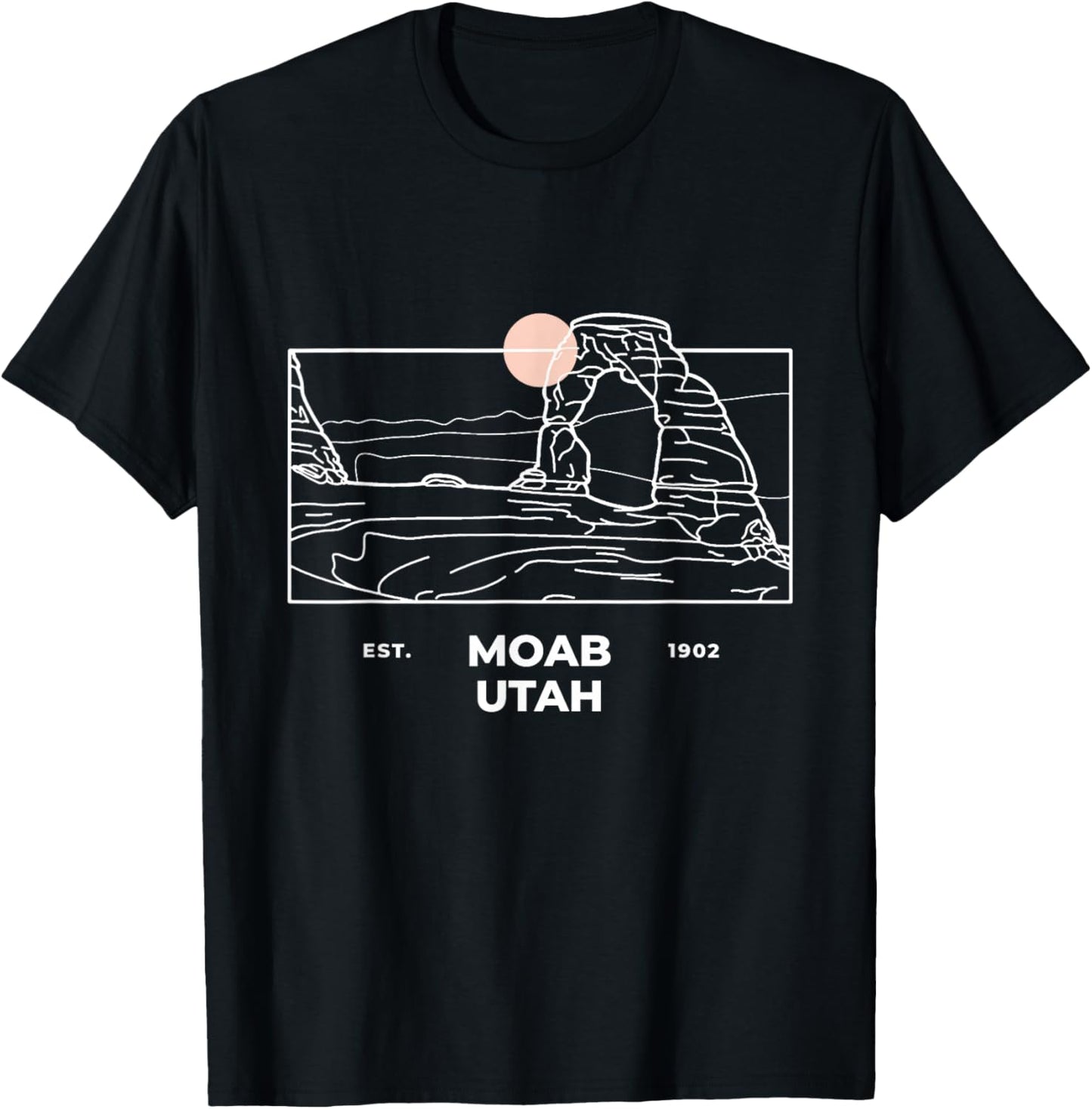 Moab City Utah Arches National Park Delicate Arch Souvenir T-Shirt - T-Shirt | Black
