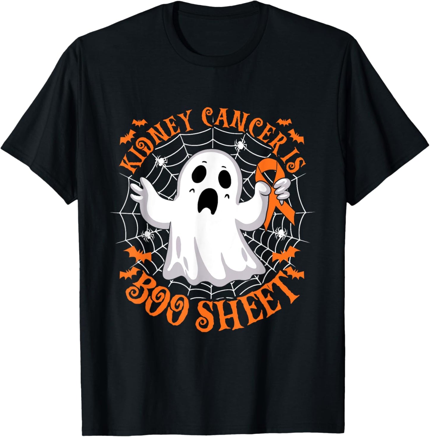 Kidney Cancer is Boo Sheet Halloween Costume T-Shirt - T-Shirt | Black