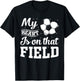 My heart is on that field Soccer player soccer mom T-Shirt - T-Shirt | Black