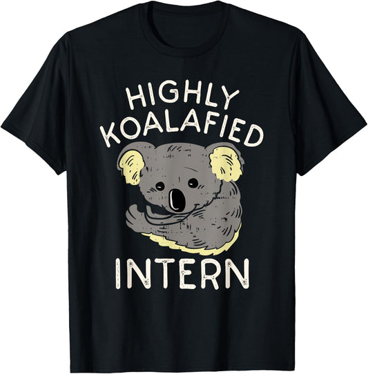 Fun Internship Humor Saying | Funny Cute Intern Worker T-Shirt - T-Shirt | Black