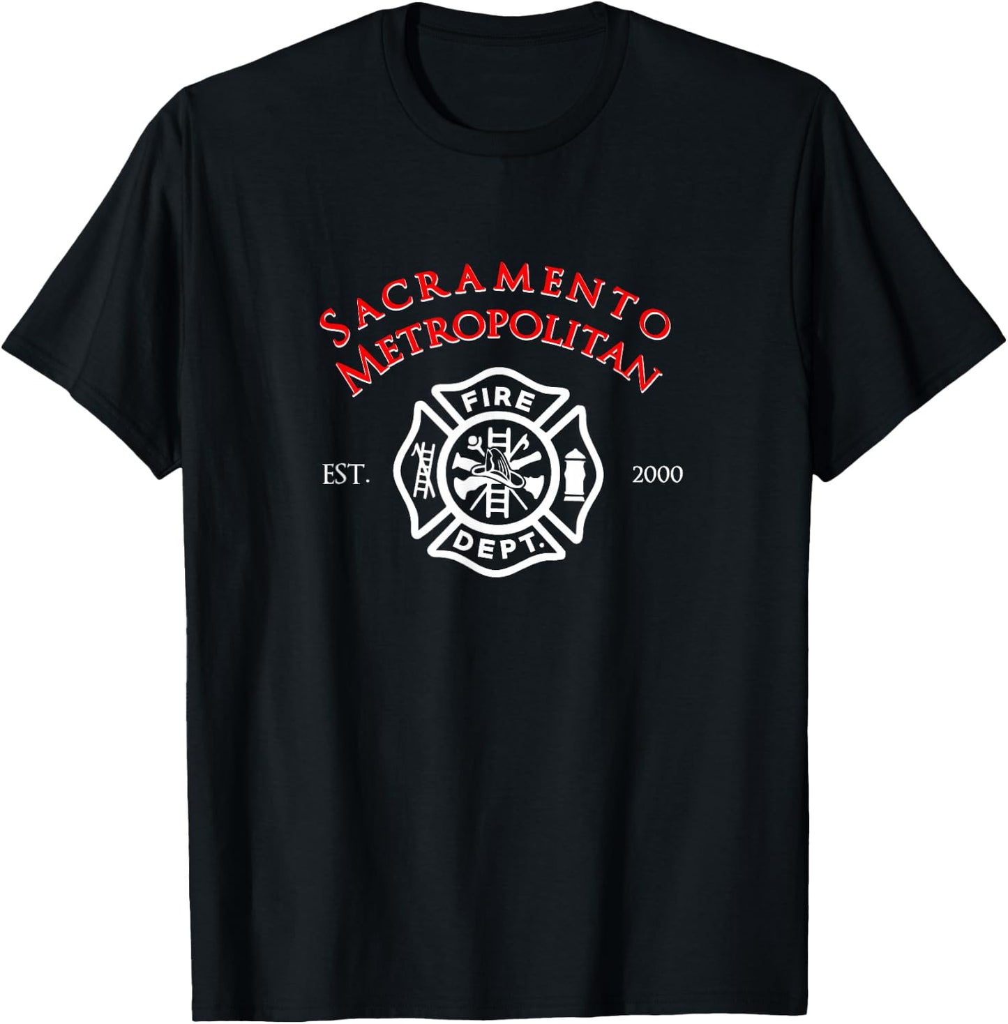 Sacramento Metropolitan Fire Division Firefighter T-Shirt - T-Shirt | Black