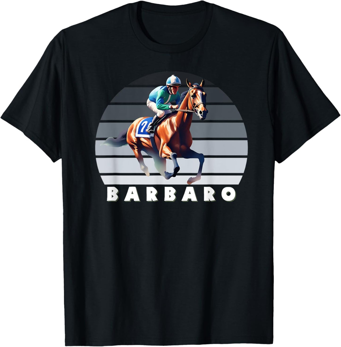 Barbaro Horse, Thoroughbred, Del Mar, Santa Anita Shirt T-Shirt - T-Shirt | Black