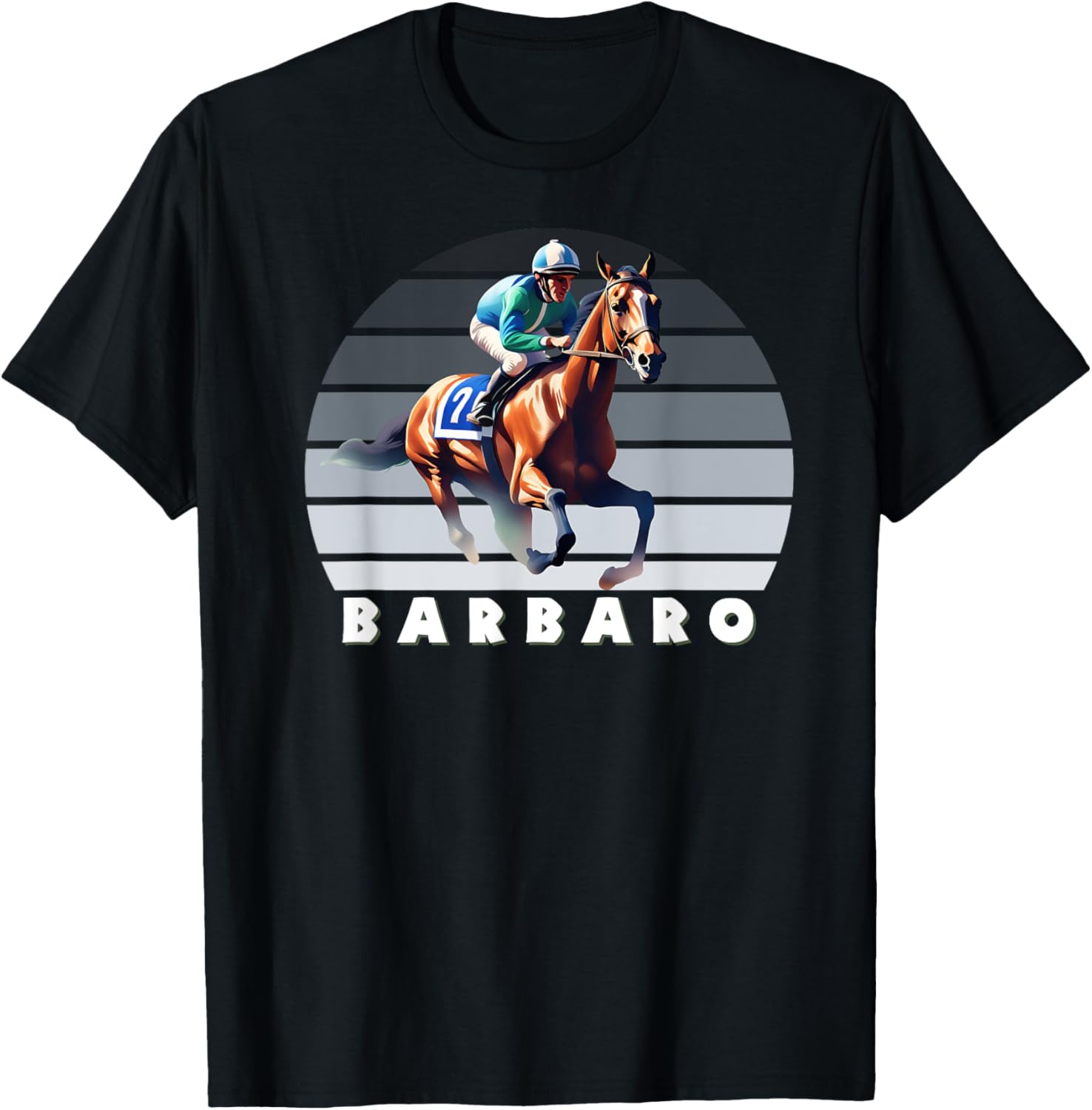 Barbaro Horse, Thoroughbred, Del Mar, Santa Anita Shirt T-Shirt - T-Shirt | Black