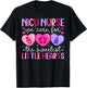 Valentine NICU Nurse Valentines Day NICU Nursing T-Shirt - T-Shirt | Black