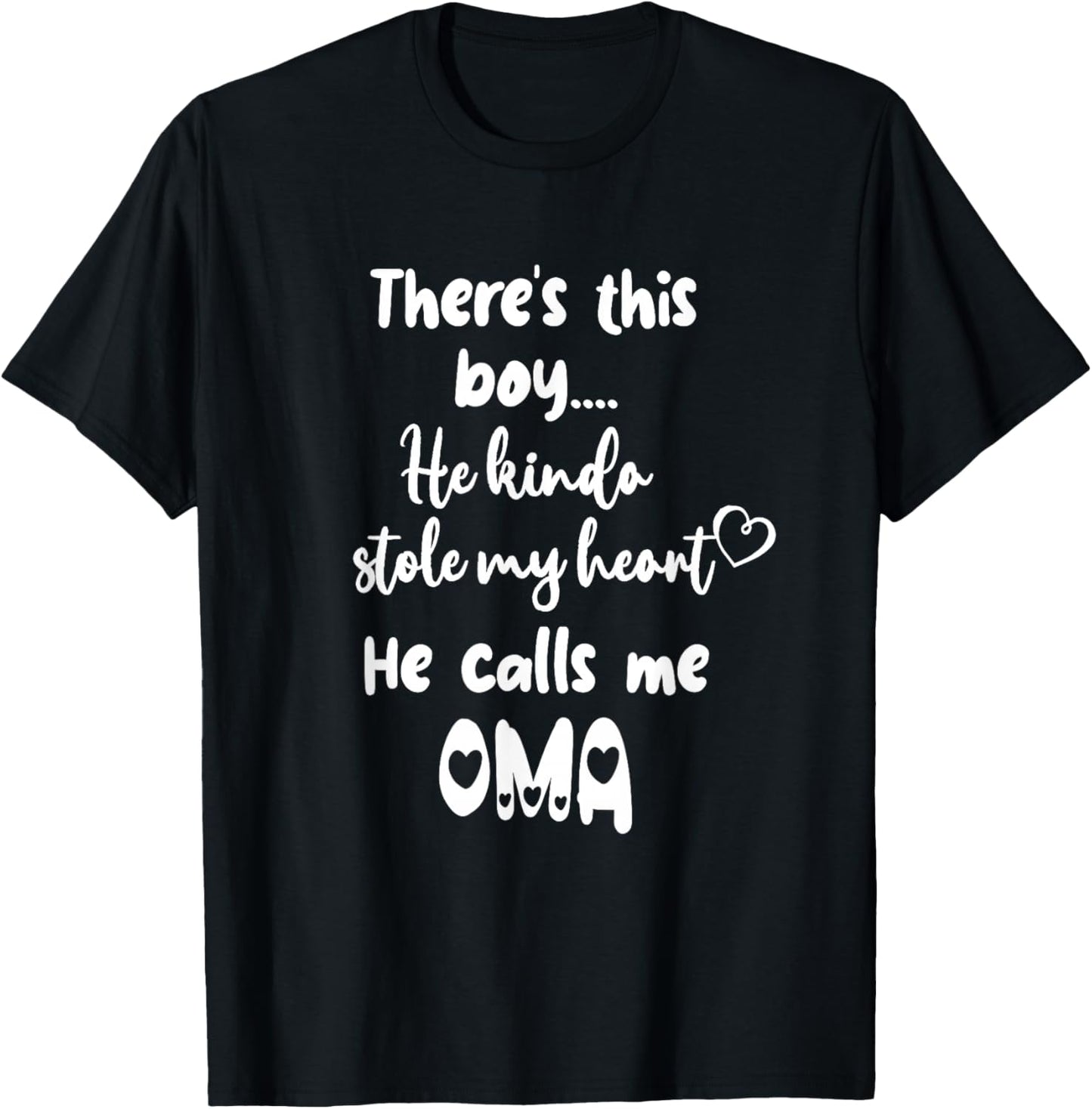 German Flemish Grandma Grandmother This Boy Calls Me Oma T-Shirt - T-Shirt | Black