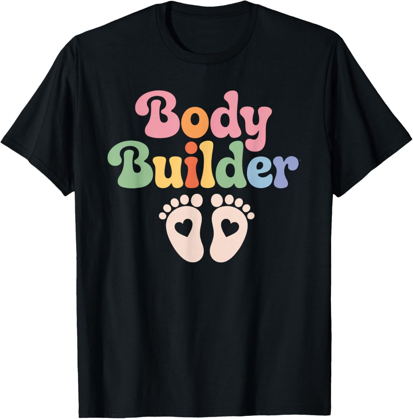 Bodybuilder Pregnancy Announcement Workout Pregnant Women T-Shirt - T-Shirt | Black