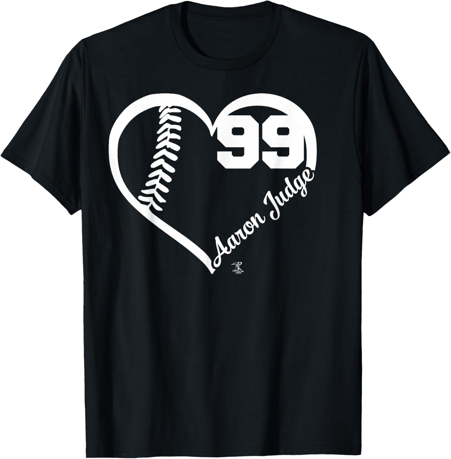 Aaron Judge Heart Number - Apparel T-Shirt - T-Shirt | Black