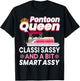 Pontoon Queen Gift Pontoon Boating Mom Women Girl Lover T-Shirt - T-Shirt | Black