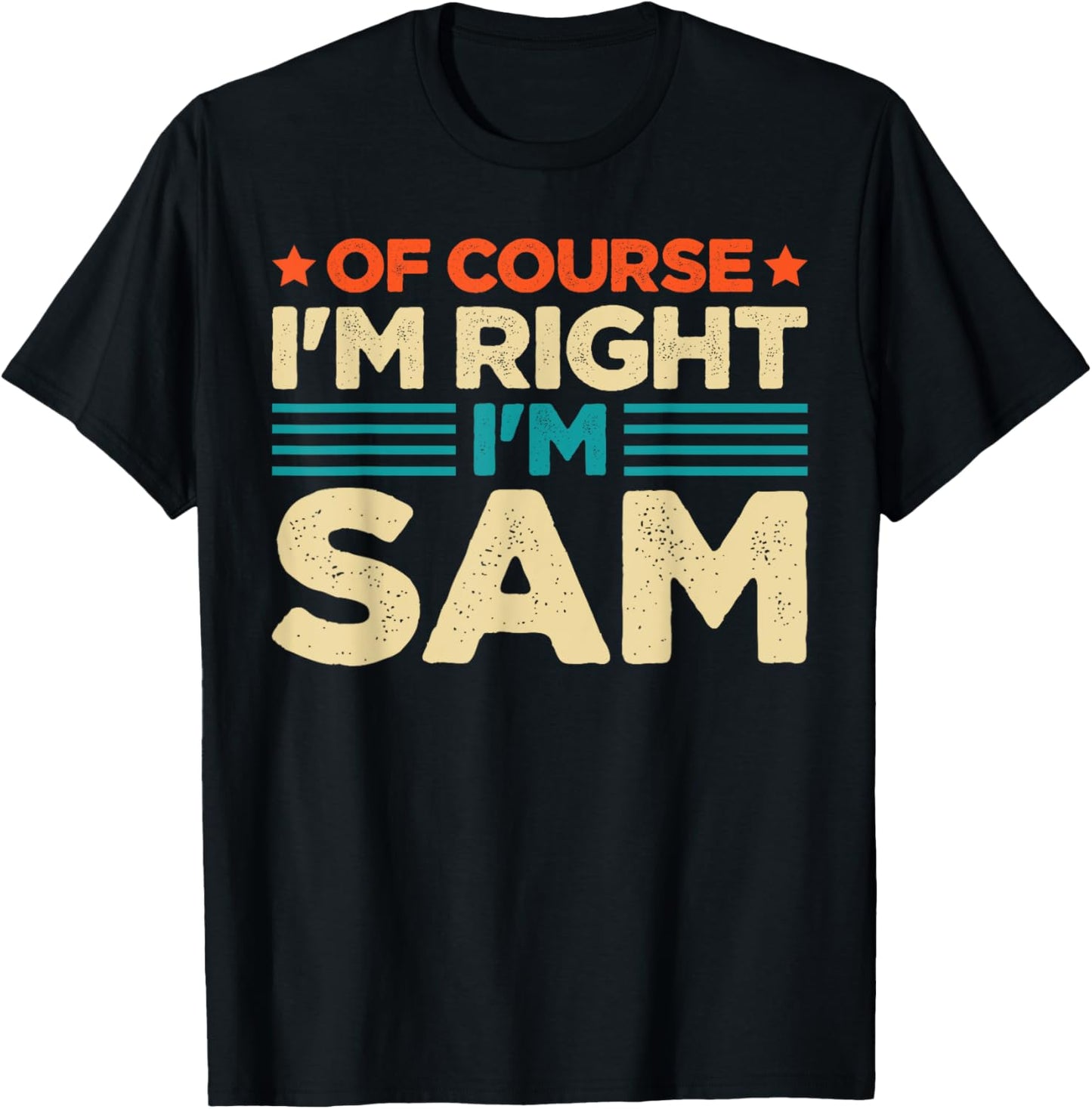 Funny Birthday Sam I'm A Sam T-Shirt - T-Shirt | Black