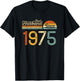 50th wedding anniversary 50 years - Best Husband Since 1975 T-Shirt - T-Shirt | Black